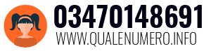 Numero di telefono 03470148691 03470148691