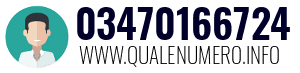 Numero di telefono 03470166724 03470166724