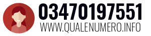 Numero di telefono 03470197551 03470197551