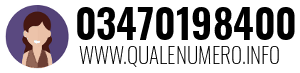 Numero di telefono 03470198400 03470198400