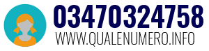 Numero di telefono 03470324758 03470324758