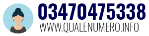 Numero di telefono 03470475338 03470475338