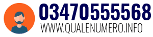 Numero di telefono 03470555568 03470555568