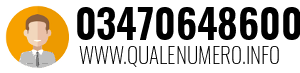 Numero di telefono 03470648600 03470648600