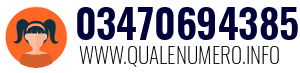 Numero di telefono 03470694385 03470694385