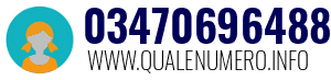 Numero di telefono 03470696488 03470696488