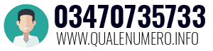 Numero di telefono 03470735733 03470735733