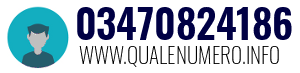 Numero di telefono 03470824186 03470824186