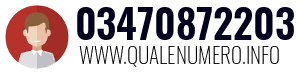 Numero di telefono 03470872203 03470872203