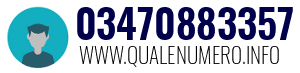 Numero di telefono 03470883357 03470883357