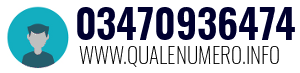 Numero di telefono 03470936474 03470936474