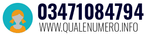 Numero di telefono 03471084794 03471084794