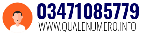 Numero di telefono 03471085779 03471085779