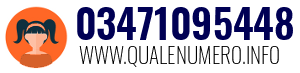 Numero di telefono 03471095448 03471095448