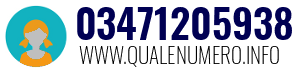 Numero di telefono 03471205938 03471205938