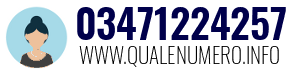 Numero di telefono 03471224257 03471224257