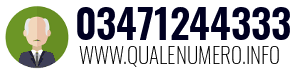 Numero di telefono 03471244333 03471244333