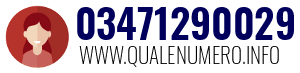 Numero di telefono 03471290029 03471290029