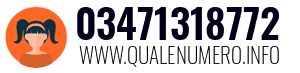 Numero di telefono 03471318772 03471318772