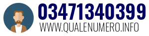 Numero di telefono 03471340399 03471340399