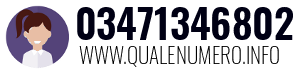 Numero di telefono 03471346802 03471346802