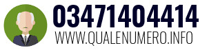 Numero di telefono 03471404414 03471404414