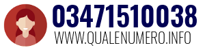 Numero di telefono 03471510038 03471510038