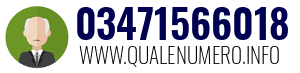 Numero di telefono 03471566018 03471566018