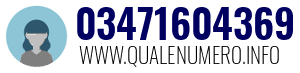 Numero di telefono 03471604369 03471604369