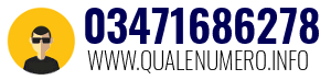 Numero di telefono 03471686278 03471686278