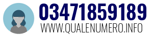 Numero di telefono 03471859189 03471859189