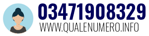 Numero di telefono 03471908329 03471908329