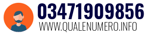 Numero di telefono 03471909856 03471909856