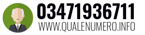 Numero di telefono 03471936711 03471936711