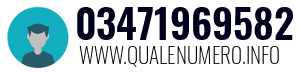 Numero di telefono 03471969582 03471969582