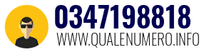 Numero di telefono 0347198818 0347198818