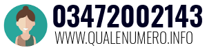 Numero di telefono 03472002143 03472002143