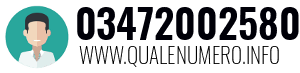 Numero di telefono 03472002580 03472002580