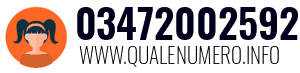 Numero di telefono 03472002592 03472002592