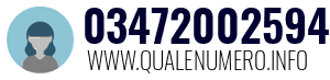 Numero di telefono 03472002594 03472002594