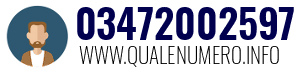 Numero di telefono 03472002597 03472002597