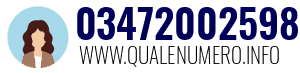 Numero di telefono 03472002598 03472002598