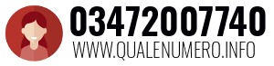 Numero di telefono 03472007740 03472007740