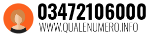 Numero di telefono 03472106000 03472106000