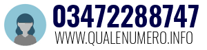 Numero di telefono 03472288747 03472288747