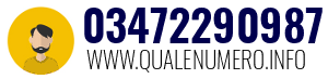 Numero di telefono 03472290987 03472290987