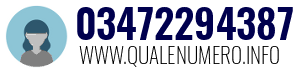 Numero di telefono 03472294387 03472294387