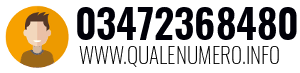 Numero di telefono 03472368480 03472368480