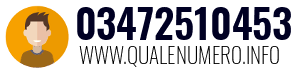 Numero di telefono 03472510453 03472510453