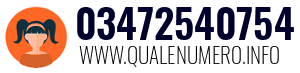 Numero di telefono 03472540754 03472540754